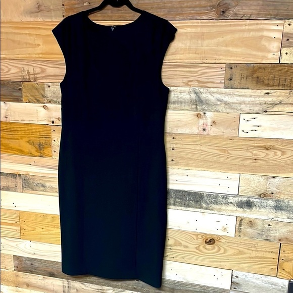 Ann Taylor Factory Dresses & Skirts - Ann Taylor Factory Size 10 Elegant Black Form Fitted Midi Dress